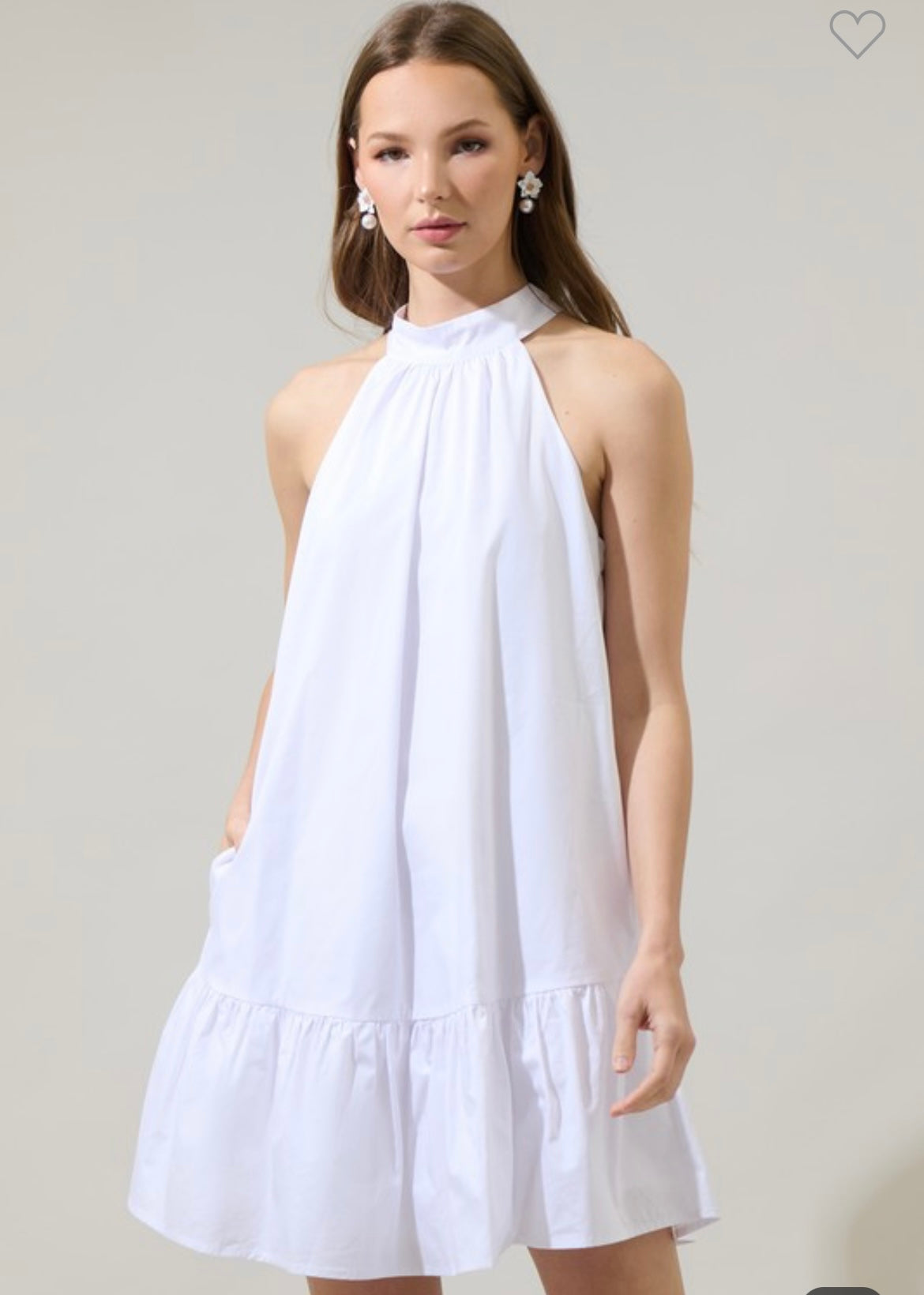 Gilvana Poplin Mini Ruffle Dress