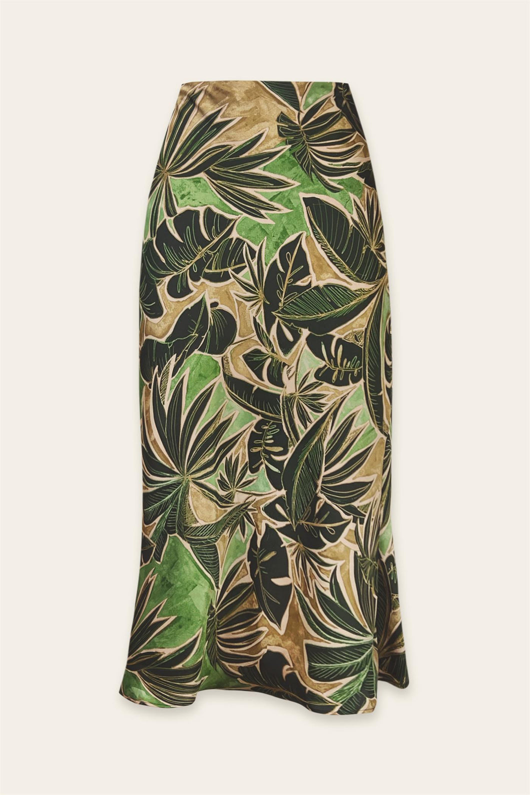 Island A-line Midi Skirt