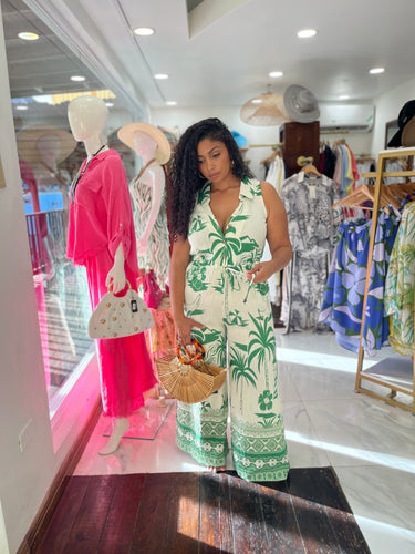 Palm Breeze Wide-Leg Jumpsuit
