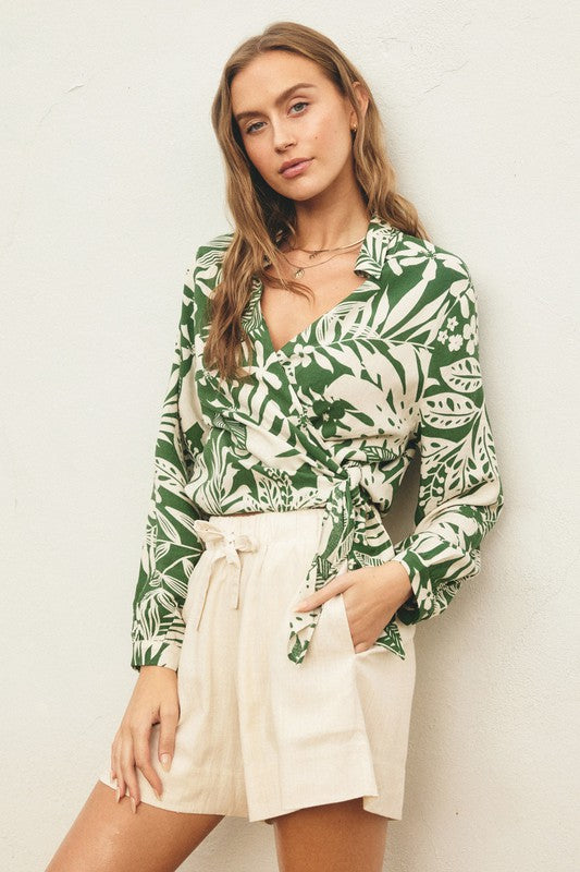 Sweet Summer Wrap Blouse
