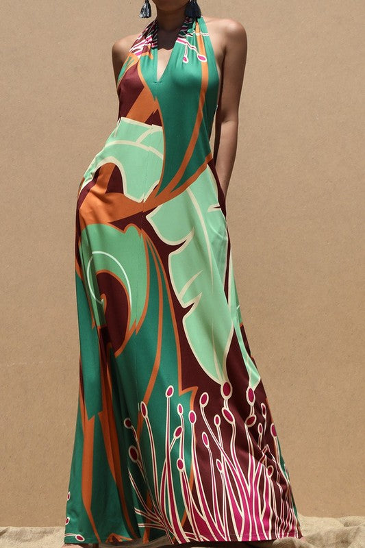 Eden Halter Maxi Dress