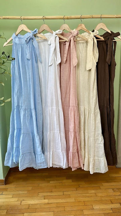Breeze Tiered Linen Maxi