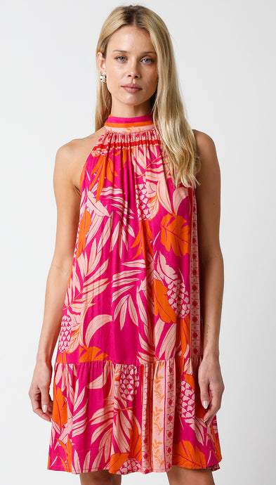 Pink Tropical Paradise Dress