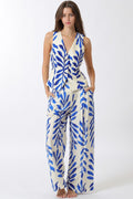 Sapphire Leaf Pants Set