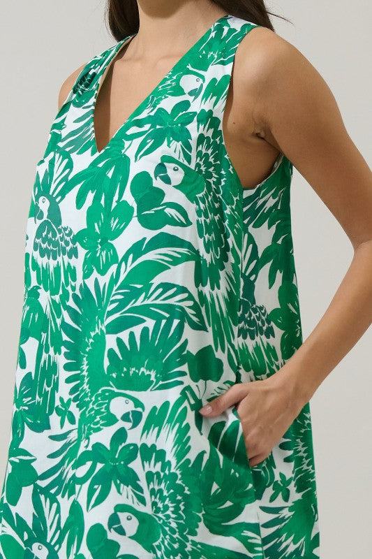 Masey Tropical Shift Mini Dress