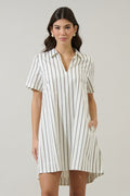 Kamara Striped Collared Mini Dress