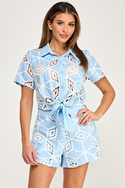 I See You Shorts Set