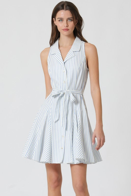 Sky Stripe Mini Dress