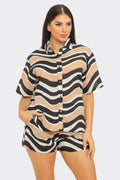 Wavy Baby Shorts Set