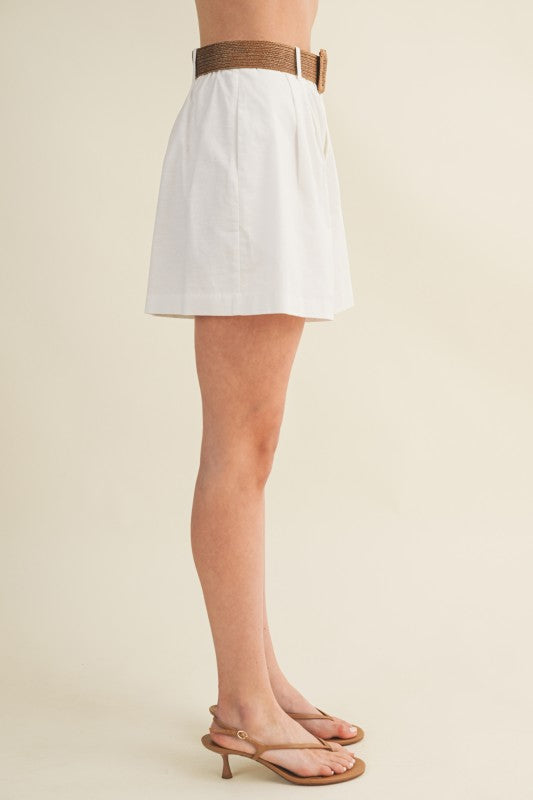 Short and Chic Belted Shorts