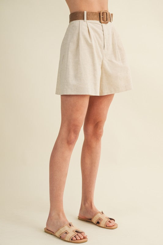 Short and Chic Belted Shorts