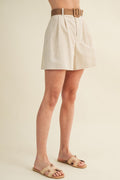 Short and Chic Belted Shorts