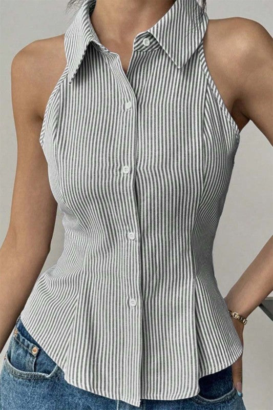Time to Stripe Blouse