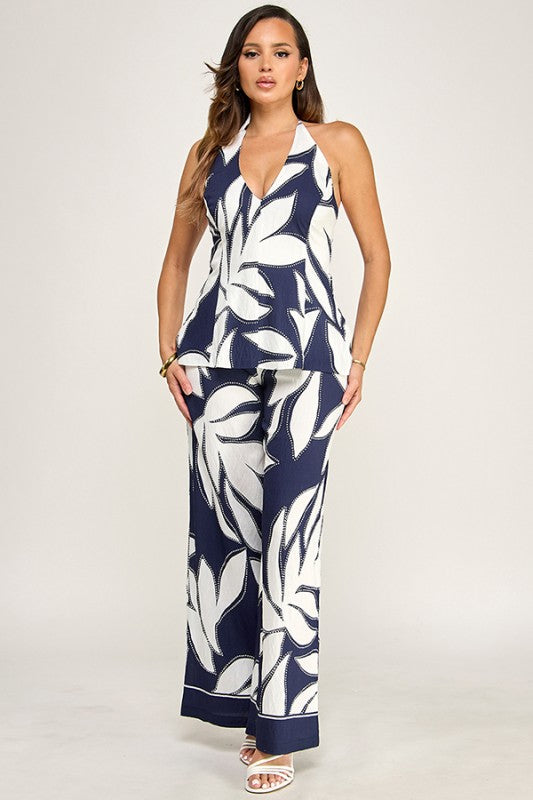 Ocean Noir Pants Set