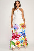 Painted Petals Maxi Dress