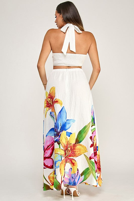 Painted Petals Maxi Dress
