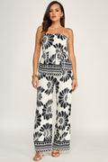 Contrast Kiss Pants Set