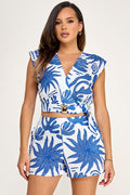Coastal Canvas Shorts Set