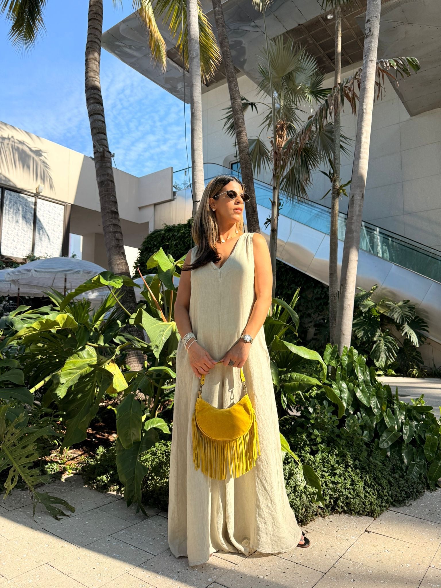 Palm Dots Paradise Jumper