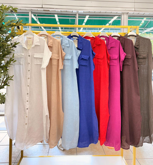 Everyday Linen Shirt Dress