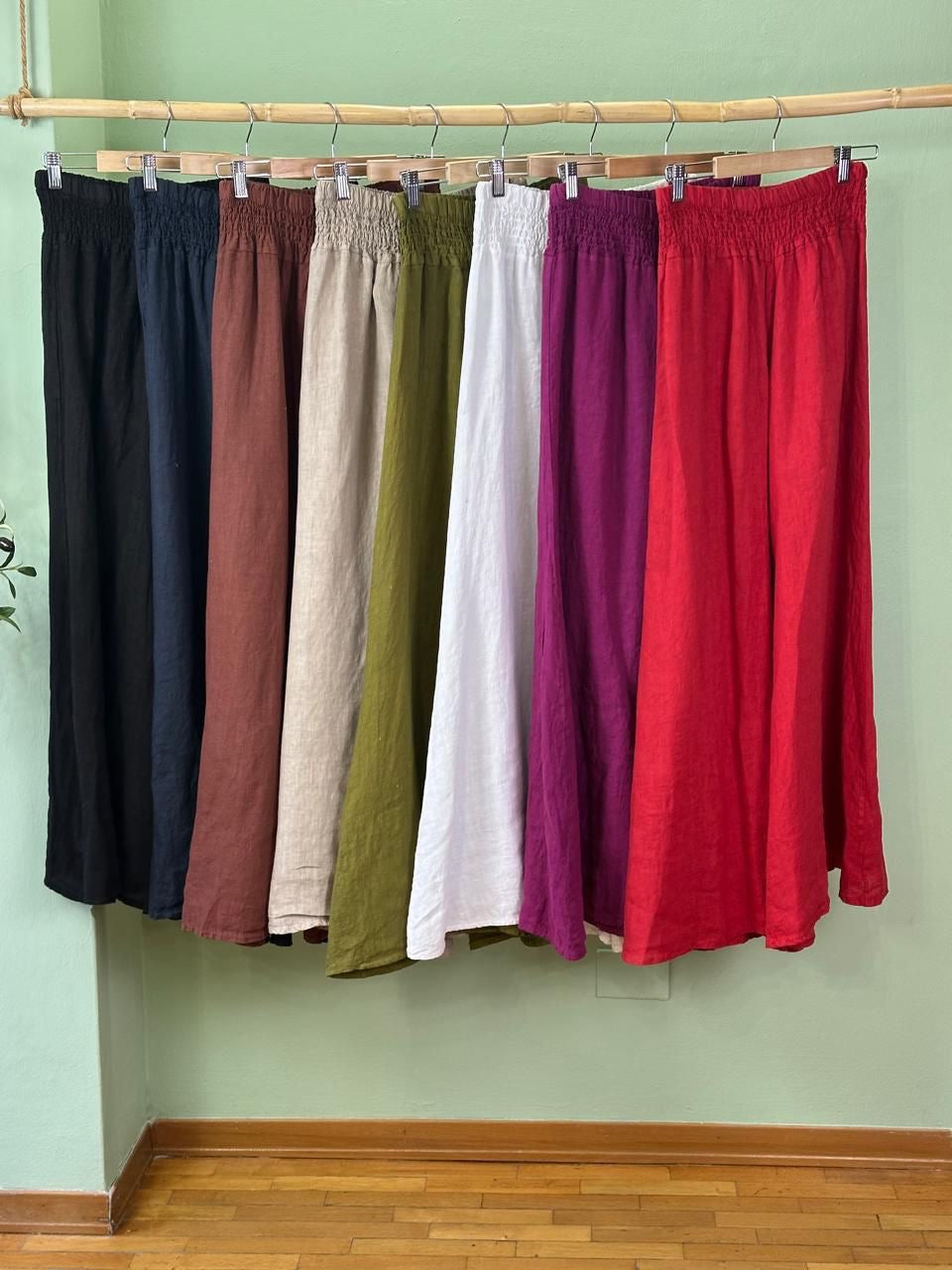 Linen Palazzo Pants