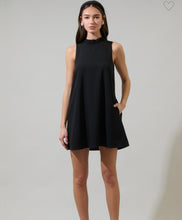 Load image into Gallery viewer, Midnight Muse Ruffle-Neck Mini Dress