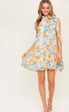 Load image into Gallery viewer, Golden Bloom Tie-Neck Mini
