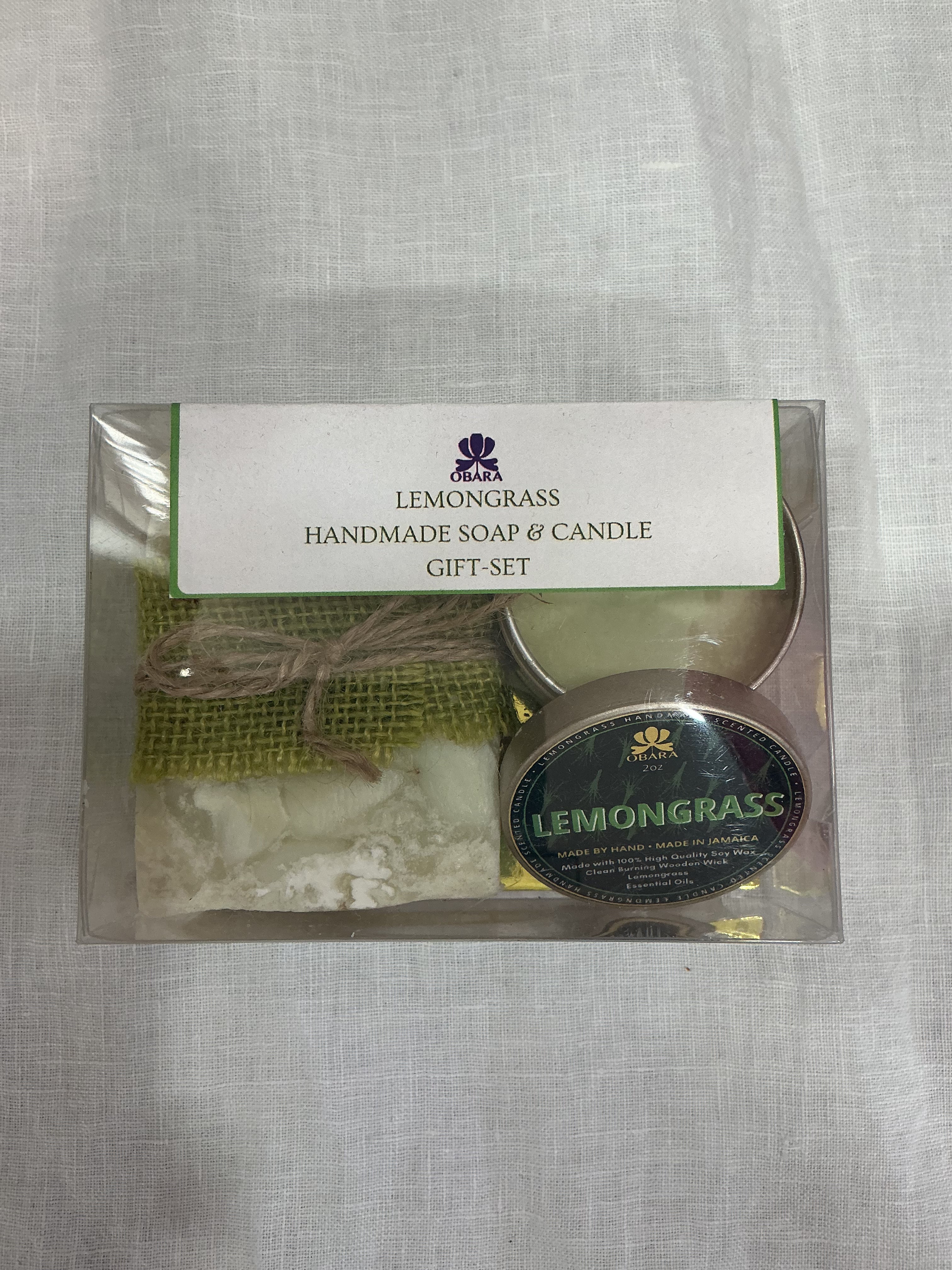Lemongrass Handmade Soap & Candle Gift Set