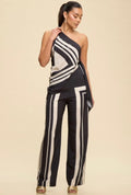 Macadamia Stripe Pants Set