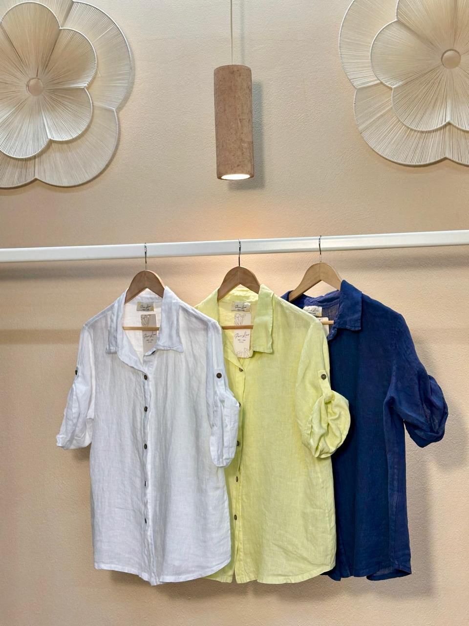 Miles In Style Linen Blouse