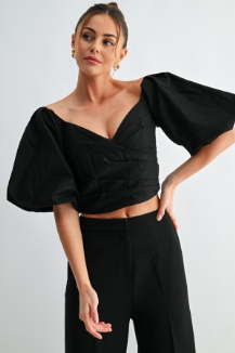 Calm Cloud Puff Sleeve Top