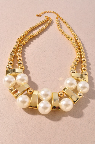multi ccb and pearl necklace