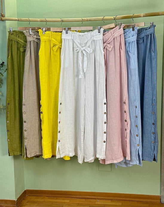 Leg Buttons Pants