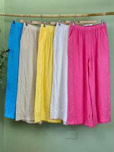 Frayed Linen Set