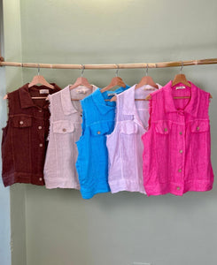 Frayed Linen Set