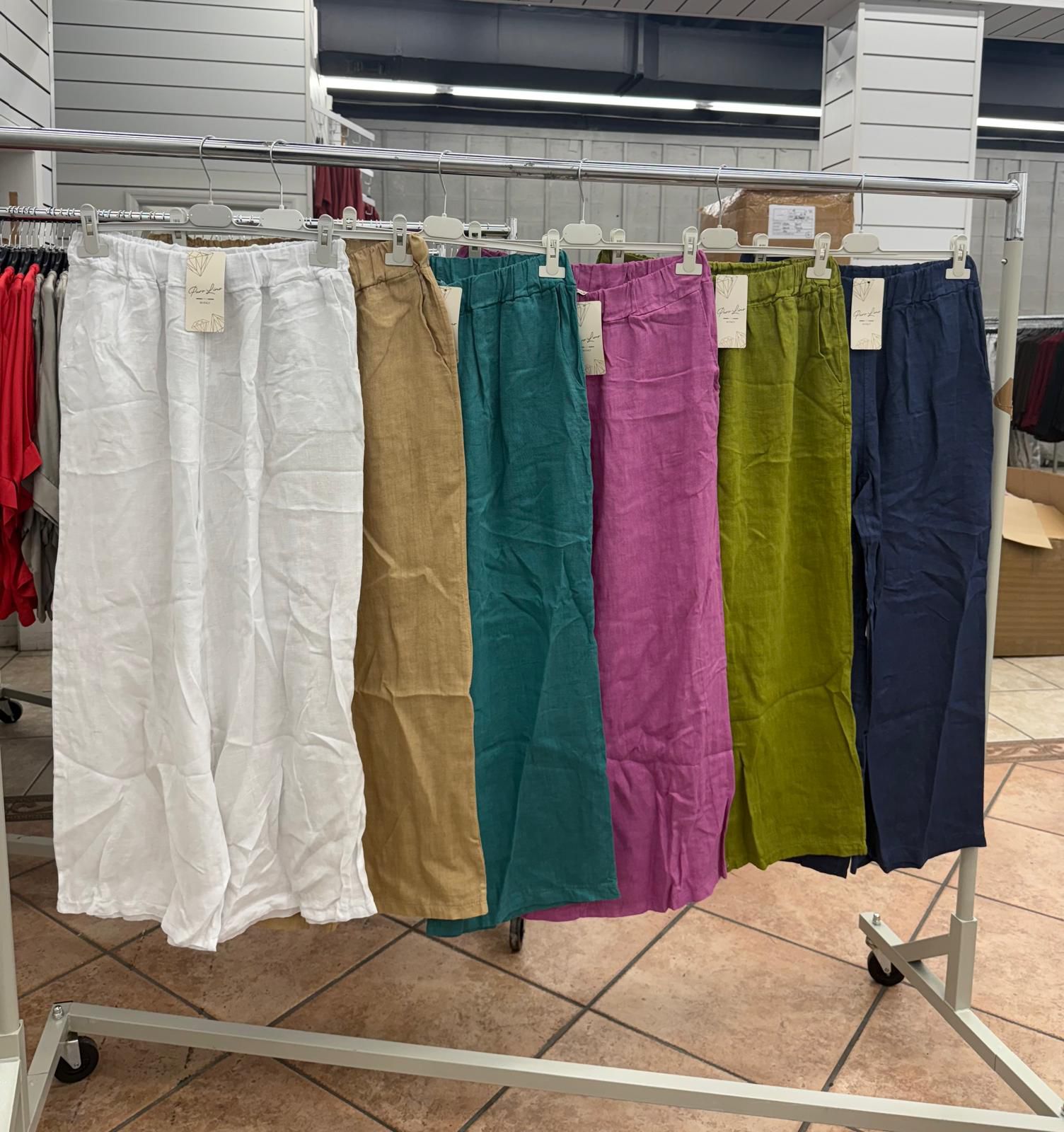 Linen Long Blouse and Pants Set
