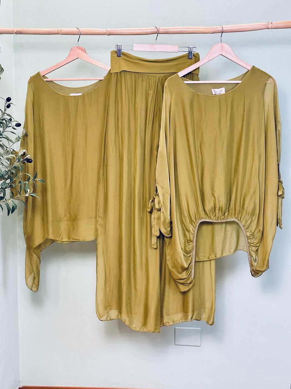 Silk Pants Set