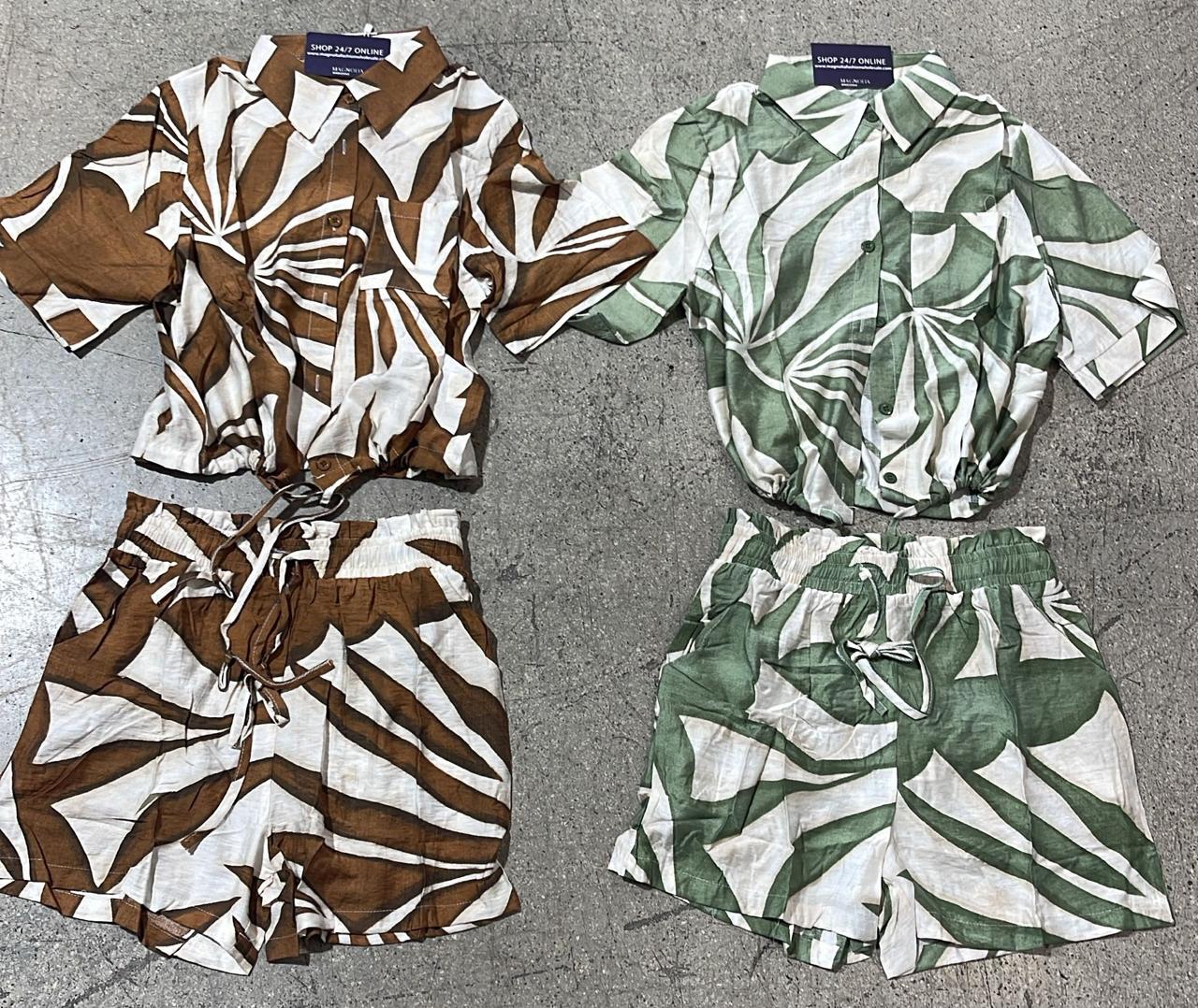 Tropic Twist Shorts Set
